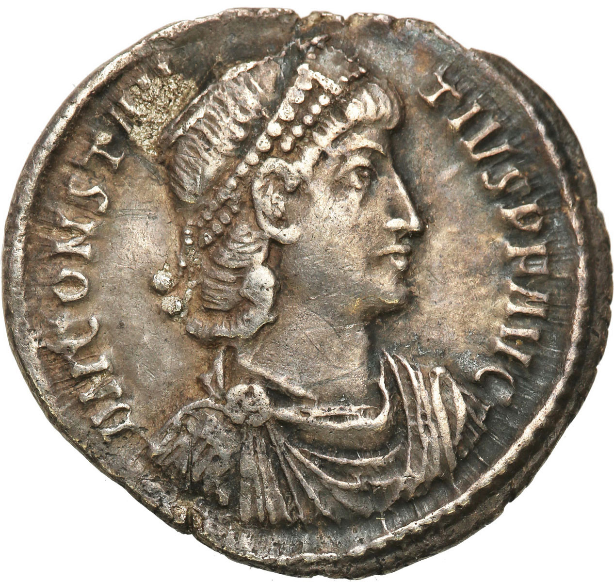 Cesarstwo Rzymskie, Konstancjusz II (337-361). Siliqua, Konstantynopol